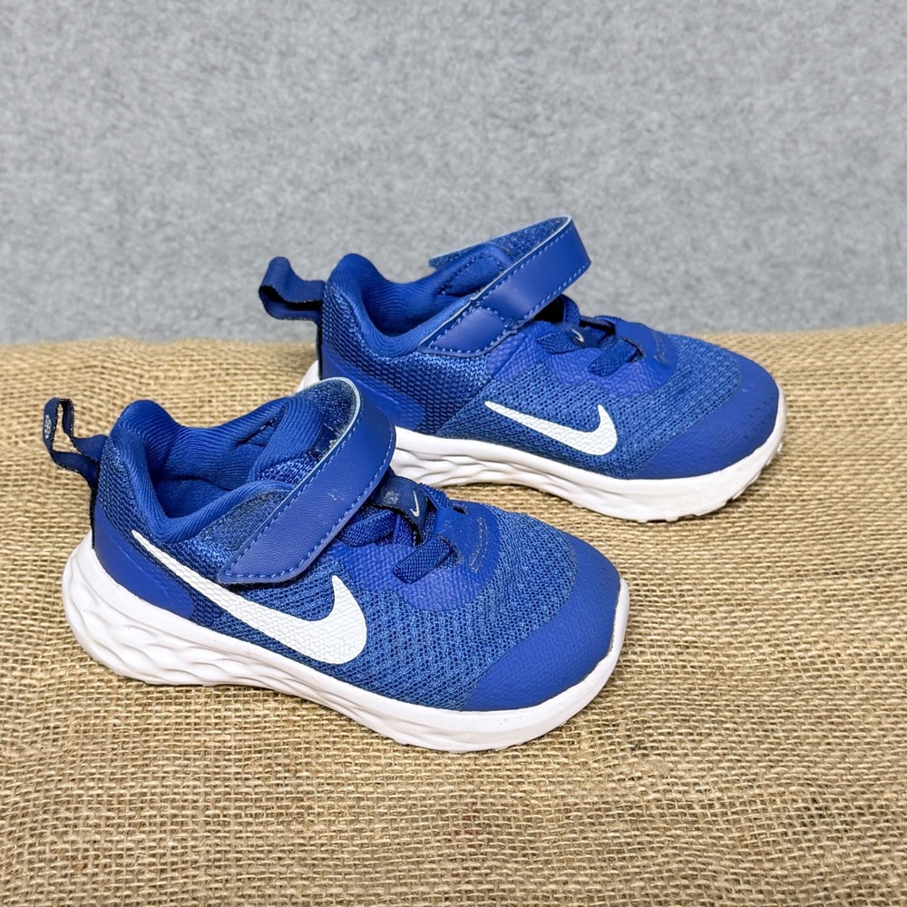 Nike Revolution 6 Next Nature Toddler Shoes Blue White Size 5C trainers athletic